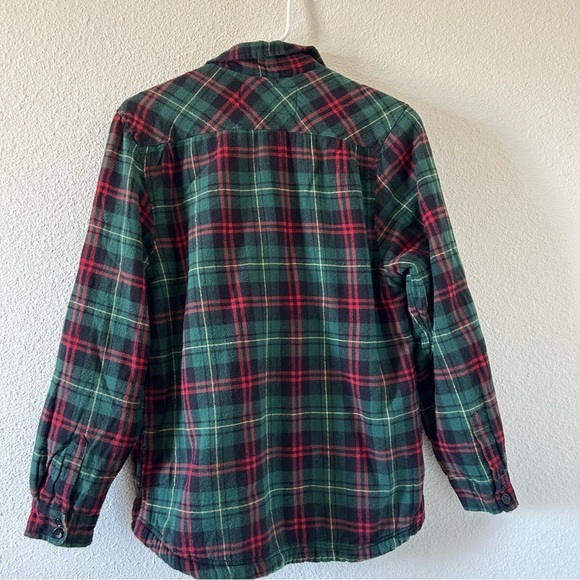 UG Urgent Gear Women’s zip Front Flannel Shacket Sz Small faux Shearling Lined - Picture 4 of 10